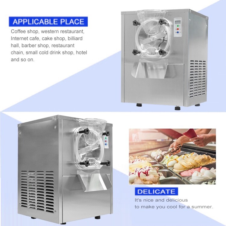 Kolice Commercial Hard Ice Cream Maker Italian Water Ice Machine