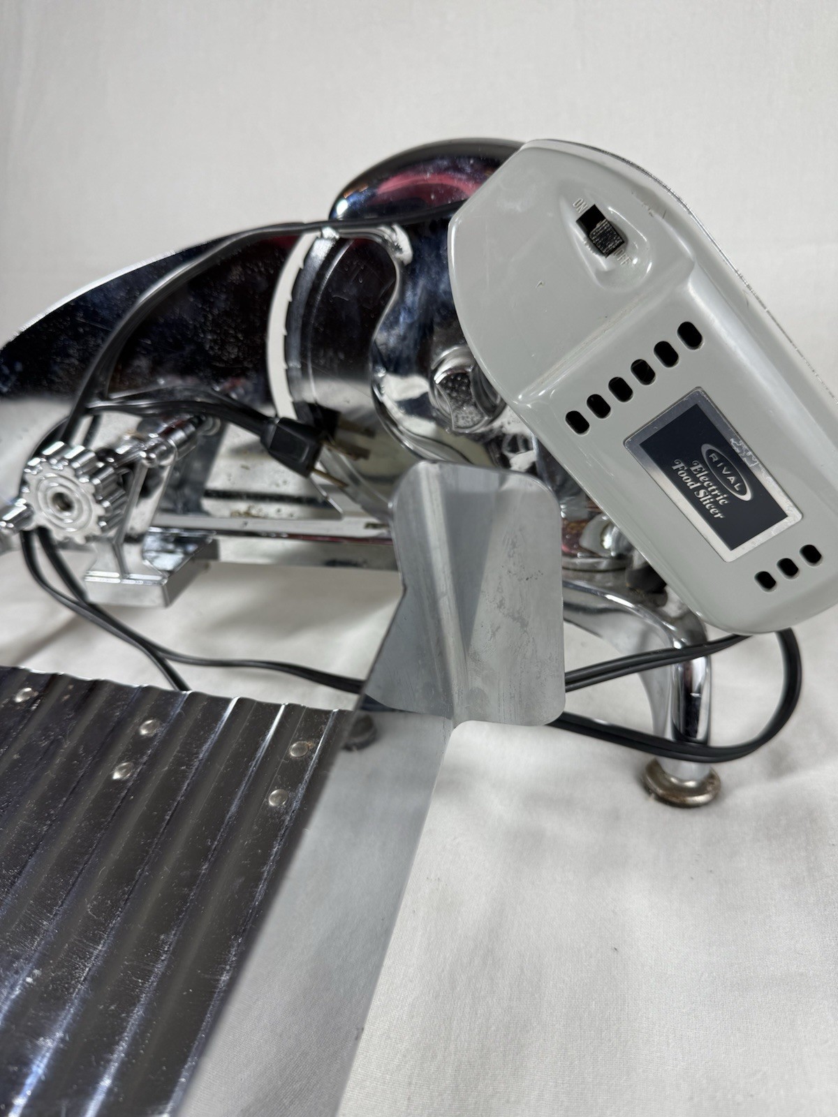 Rival Electric Chrome Food Slicer Model 65301 110IE/3 - Deli Meat Cutter Tested