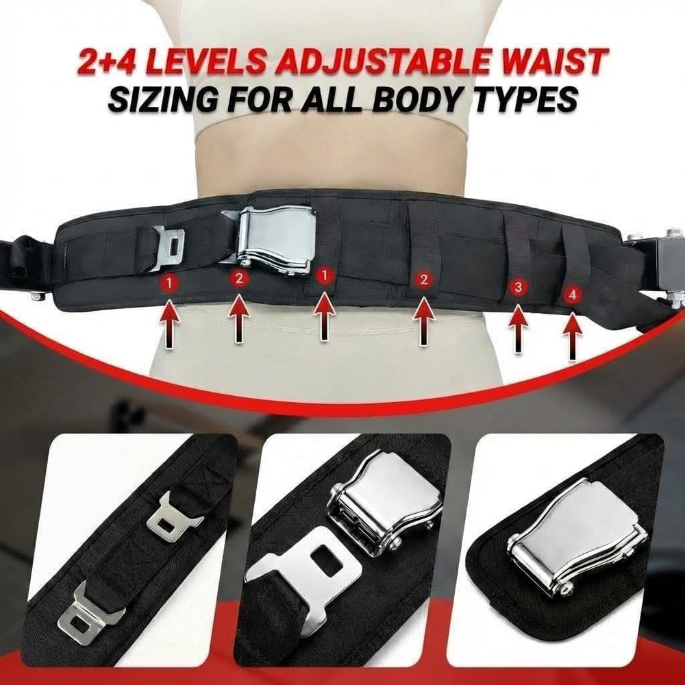 Hip Thrust Machine 630LB Adjust Footboard Triple-Lock Strap Glute Bridge Builder