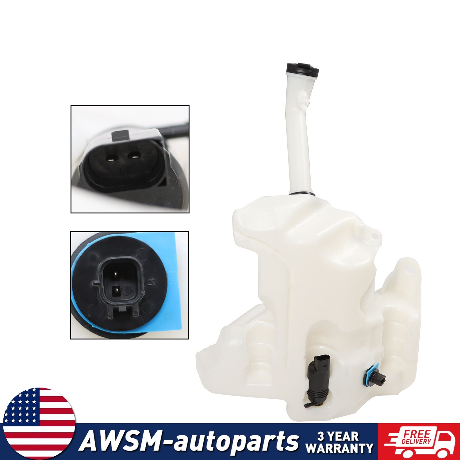 Washer Reservoir Windshield Expansion Tank For Chevrolet Malibu 2017-2020 New