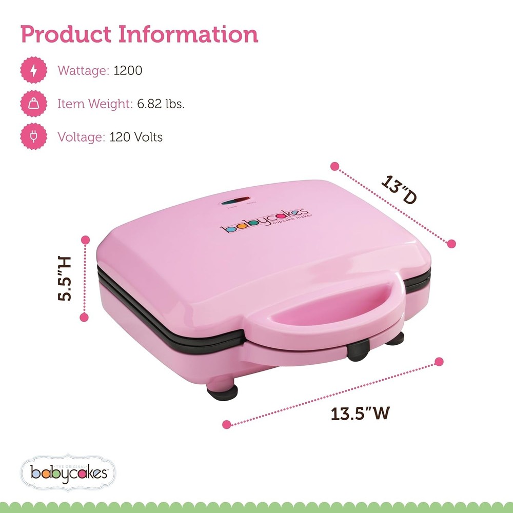 Babycakes Full Size 12-Cup Cupcake Maker - Kitchen Appliances