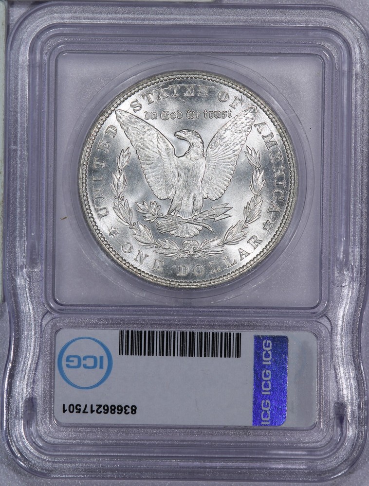 1887 Morgan Silver Dollar $1 ICG MS62