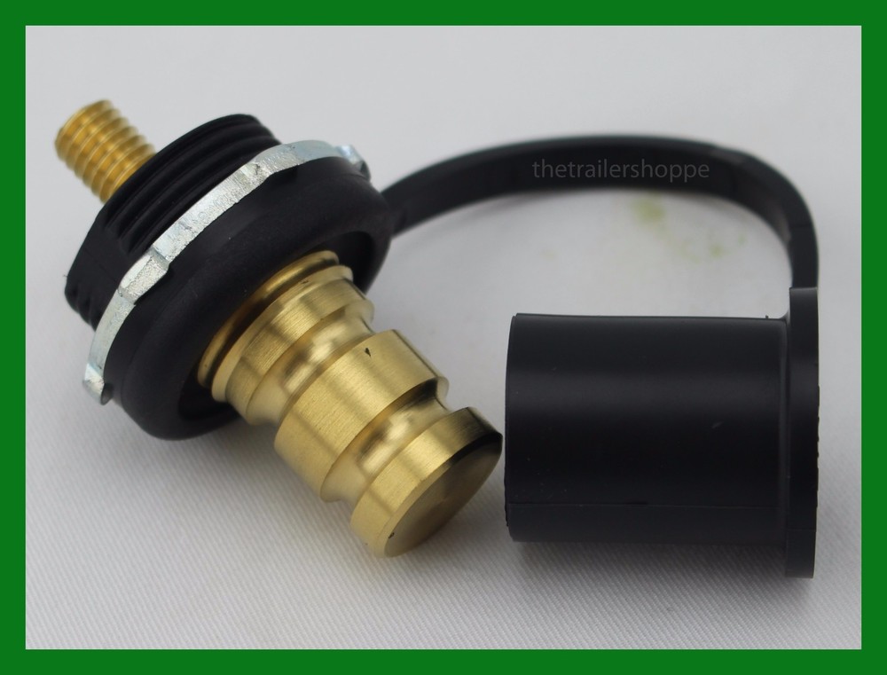 Battery Jumper Terminals Black & Red Color Coded Rubber Cap, Solid Brass Studs