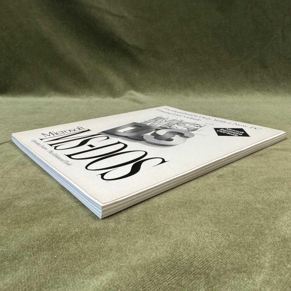 Microsoft MS DOS 6.22 Operating System Upgrade User Guide Book