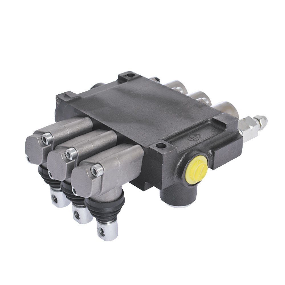 Hydraulic Control 3-Spool Valve Double Acting 13 GPM 3600 PSI SAE Ports