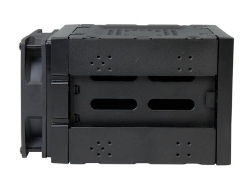 Rosewill 3 x 5.25-Inch to 4 x 3.5-Inch Hot-swap SATAIII/SAS Hard Disk Cage-Black