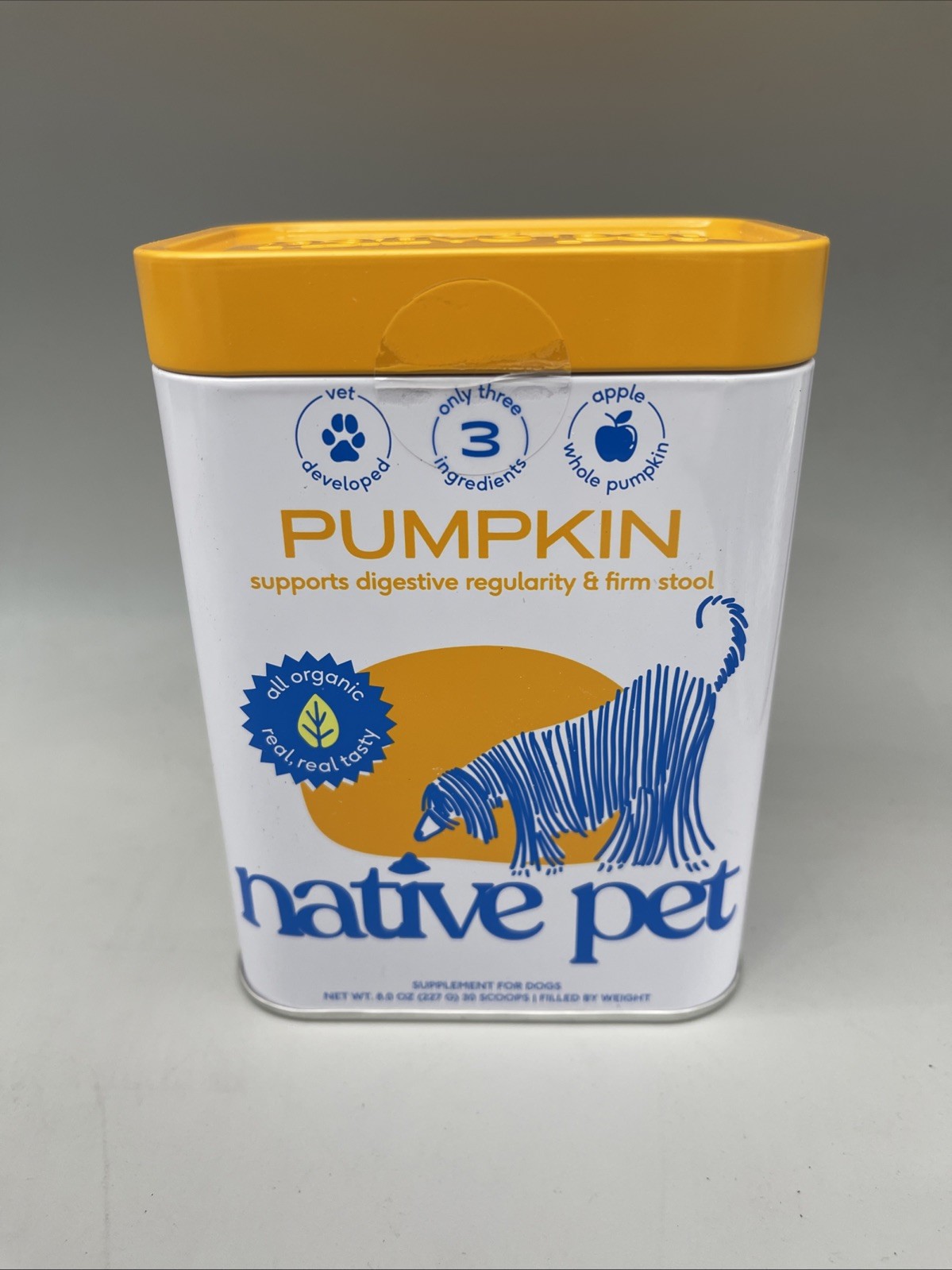 Native Pet Pumpkin for Dogs Organic Powder Pumpkin Puree Dog Food Topper 09/26