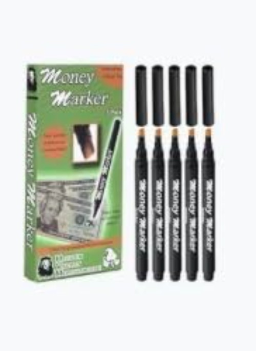 Accurate Counterfeit Detector Pens - 12 Count with Chisel Tips for Easy Use