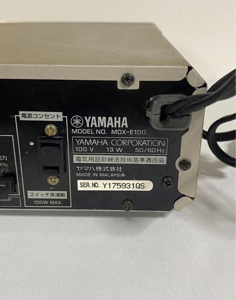 YAMAHA MDX-E100 High Specs MD Deck Recorder