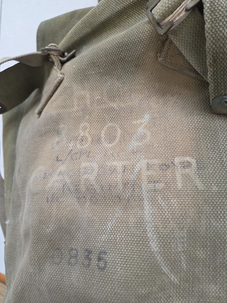WWII British Army P37 Large Pack Backpack 1941 Dated Original Webbing
