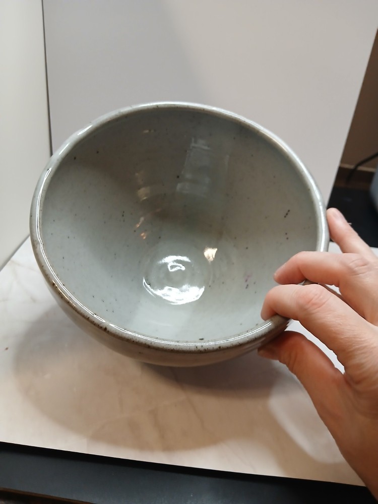 studio pottery bowl signed