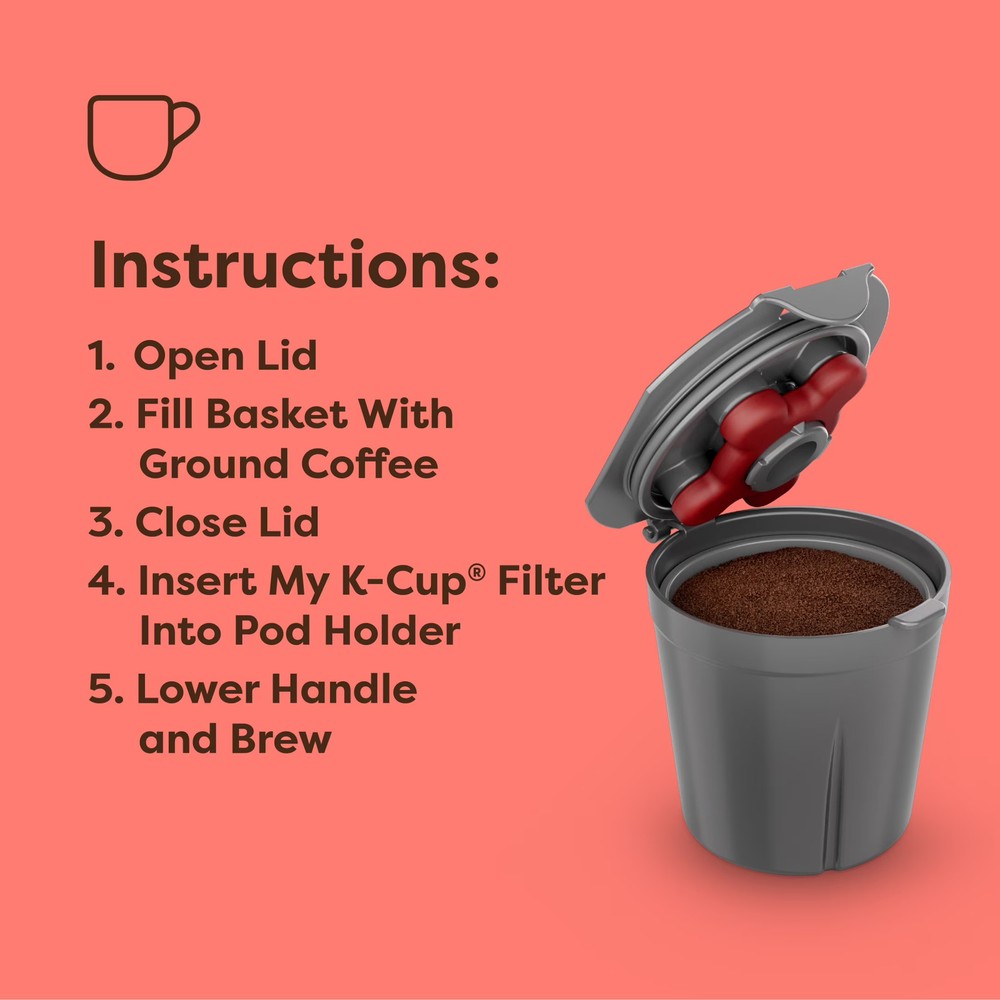 Reusable Coffee Filter for Single Serve Coffee Makers