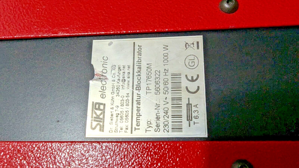 SIKA TP17650M DRY BLOCK TEMPERATURE CALIBRATOR