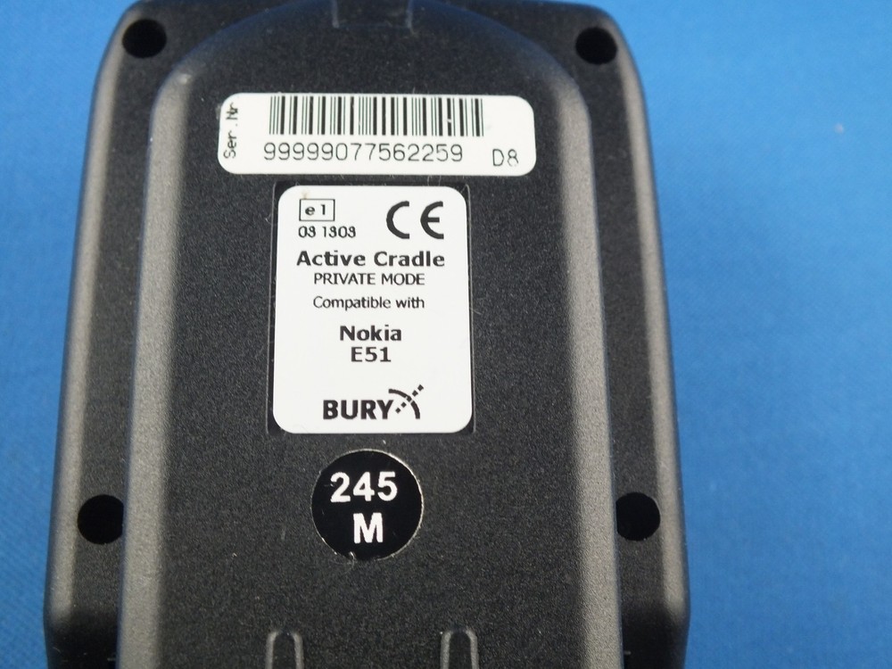 Bury mobile holder adapter for Nokia E51 active cradle TOP system 9 mobile case