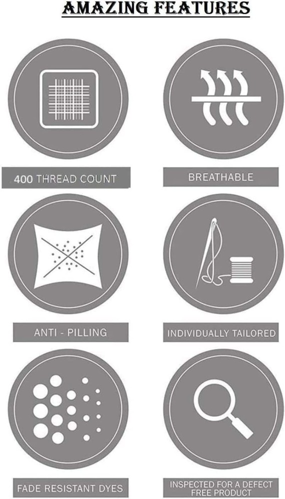 100% Cotton 2-Pack Sheets Set for Queen Size Bed, Soft & Durable Queen Sheet ...