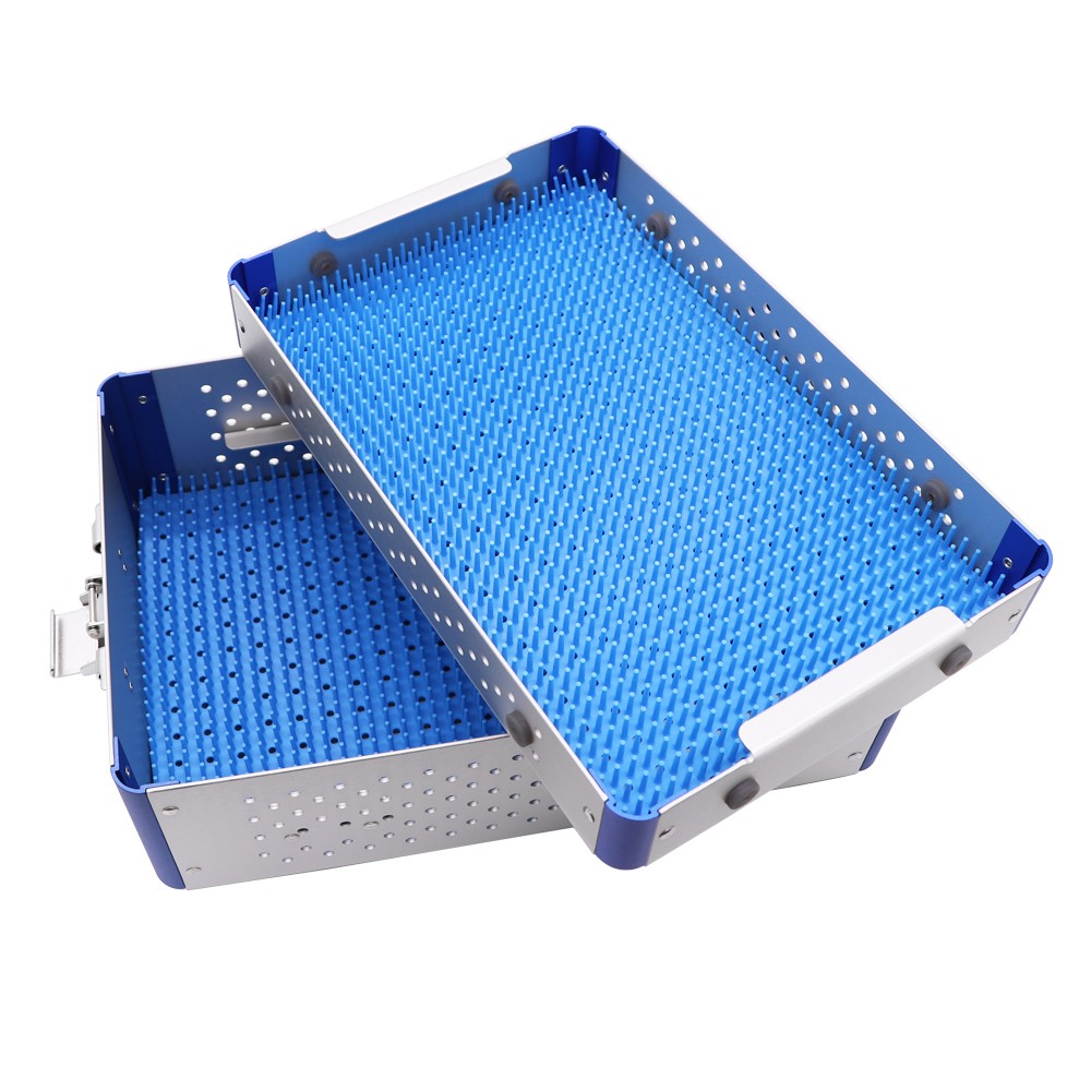 Extra Long Sterilization Tray Double Layer 600x250x100mm Fits Scissors, Forceps