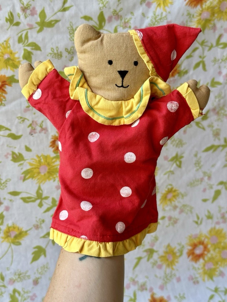 VTG Clown Bear Hand Puppet