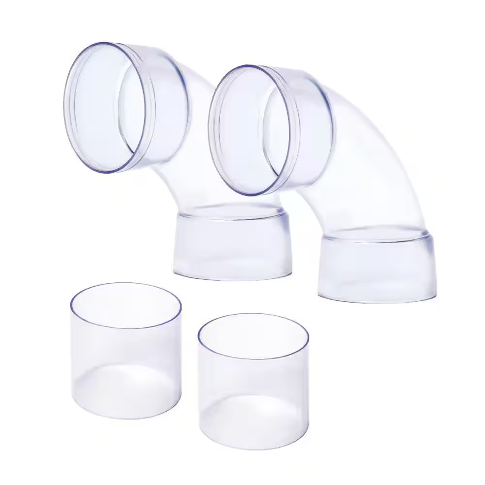 4 In. ID 90° Elbow with Splice for Dust Collection Systems (4-Pack)