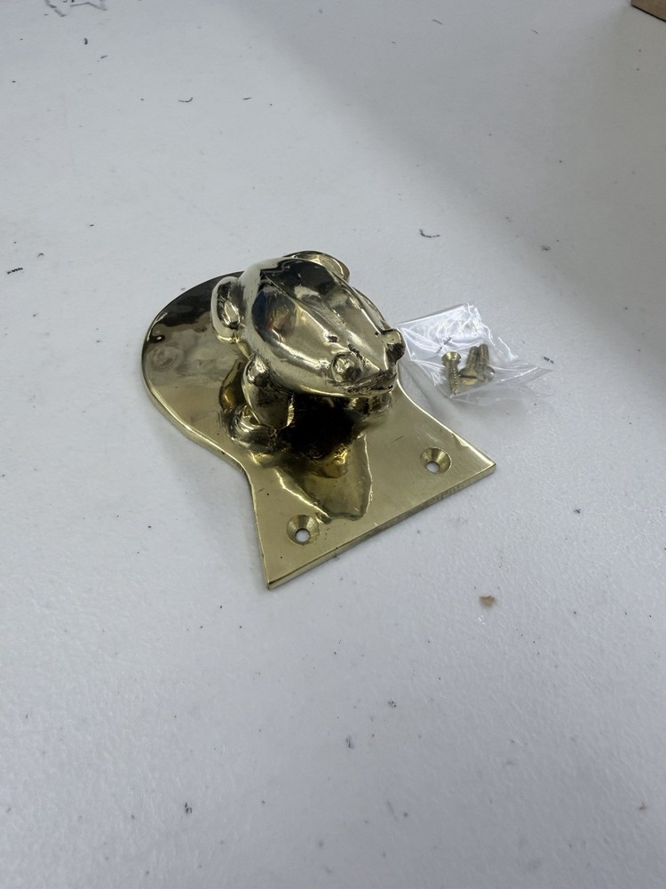 Handmade Brass Frog Shaped Door Knocker
