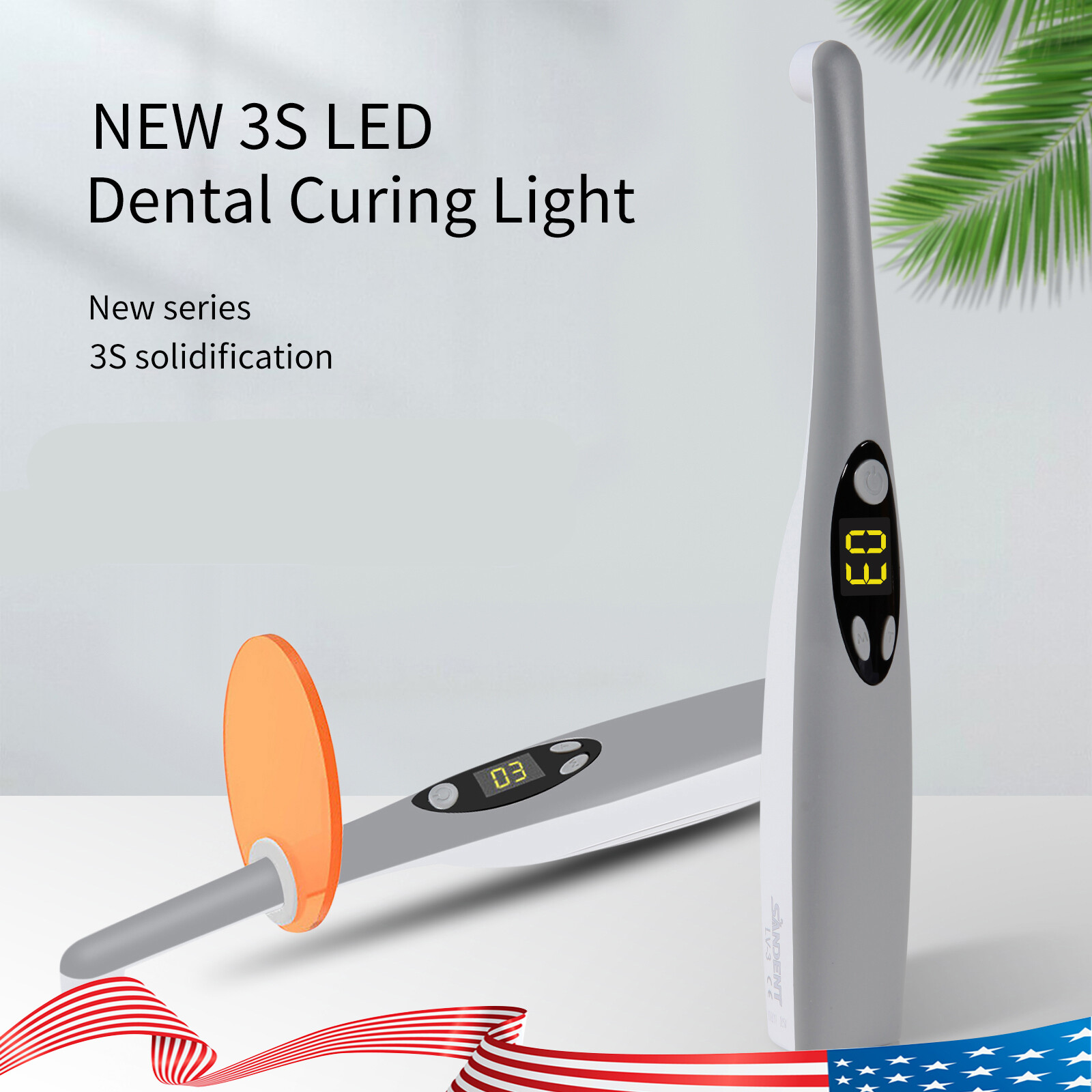 Dental Cordless Led Curing Light 3 Second iLED Cure Lamp Woodpeck DTE Style 3s