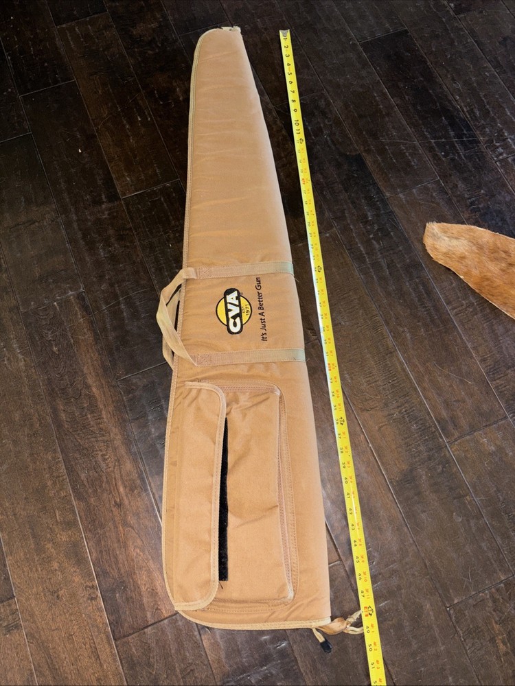 CVA Gun Case Soft Shell For Long Gun /Muzzleloader Dbl Zipper Great Cond. 48”