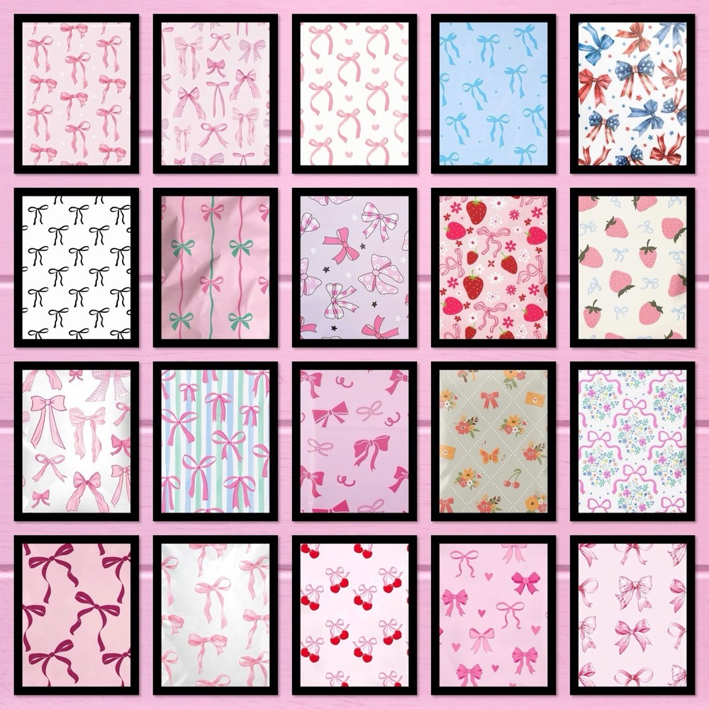 Poly Mailers Bows Assortment 10x13