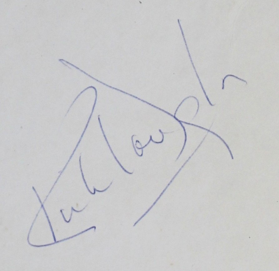 Kirk Douglas Autographed Sketch - Oversized