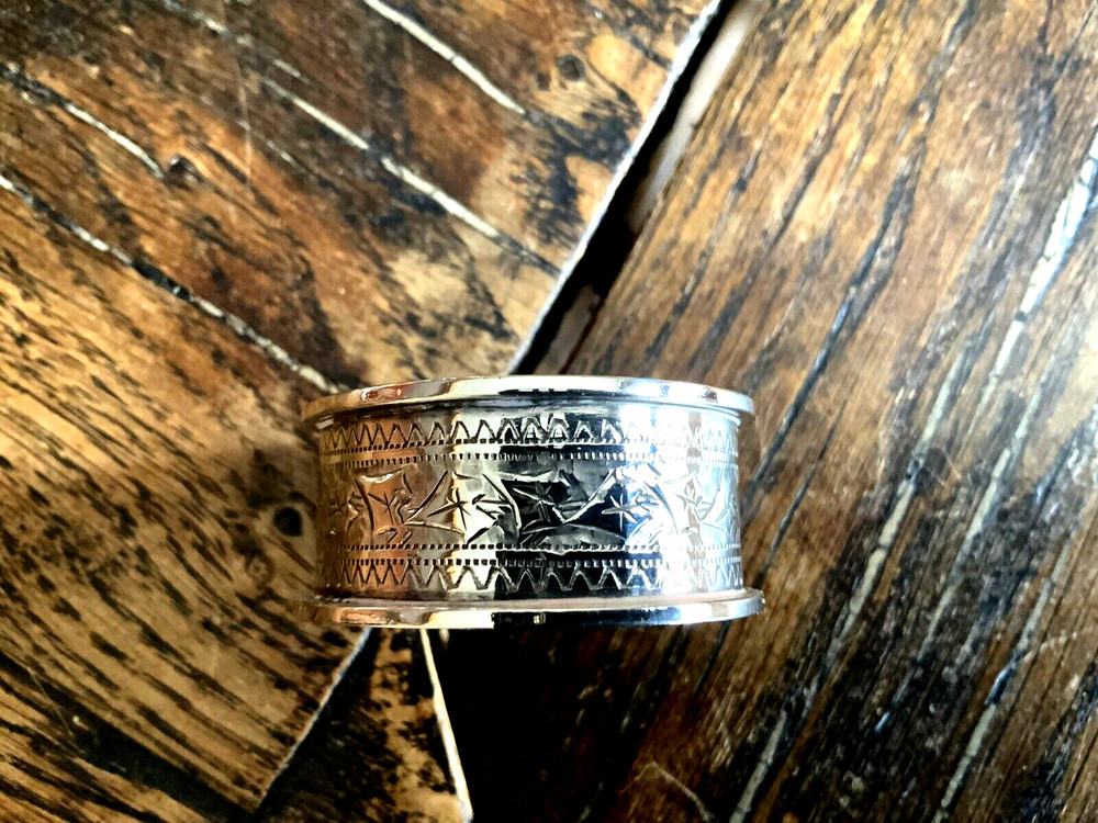 Antique Solid Silver Napkin Ring