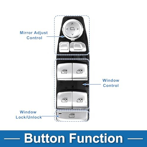 Power Window Switch No.61317941997 Front Left Driver Side Window Control