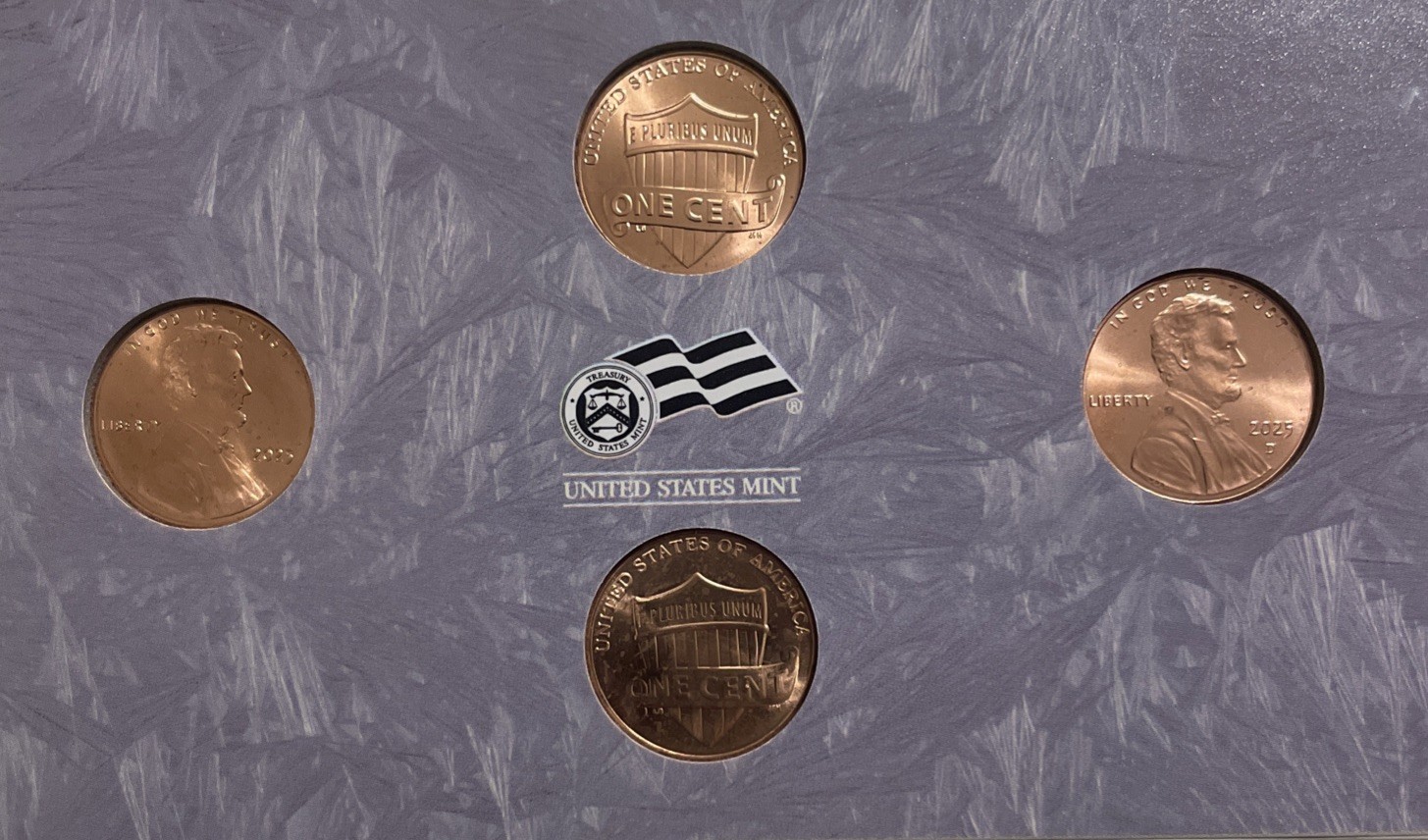 2025 PD BU Uncirculated Lincoln Shield Penny Cents set The Last Penny US Mint