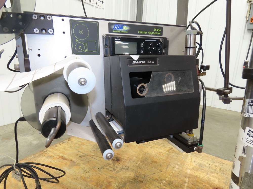 CTM 3600A-S84-EX High Speed Label Applicator SATO Thermal Printer 5" Width