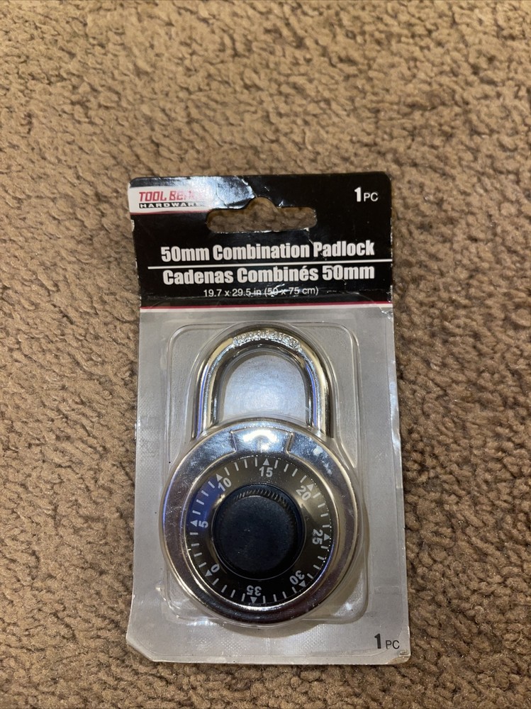 LOCKER COMBINATION PADLOCK 50mm SINGLE CENTER DIAL COMBINATION PADLOCK