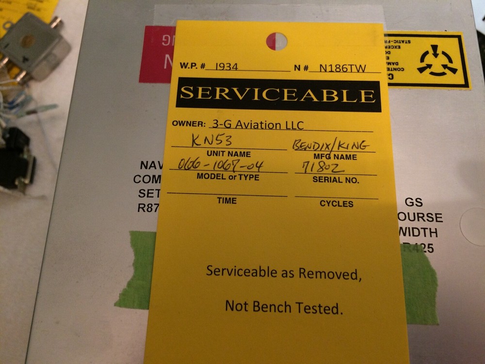 Bendix/King CNI5000 Radio Stack and Rack
