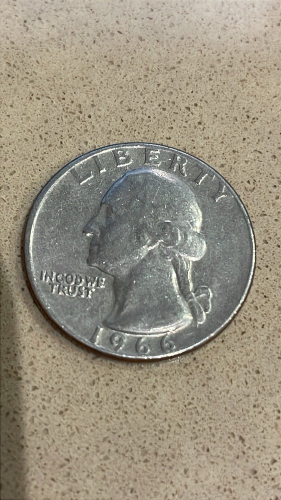 1966 Washington Quarter No Mint Mark Circulated