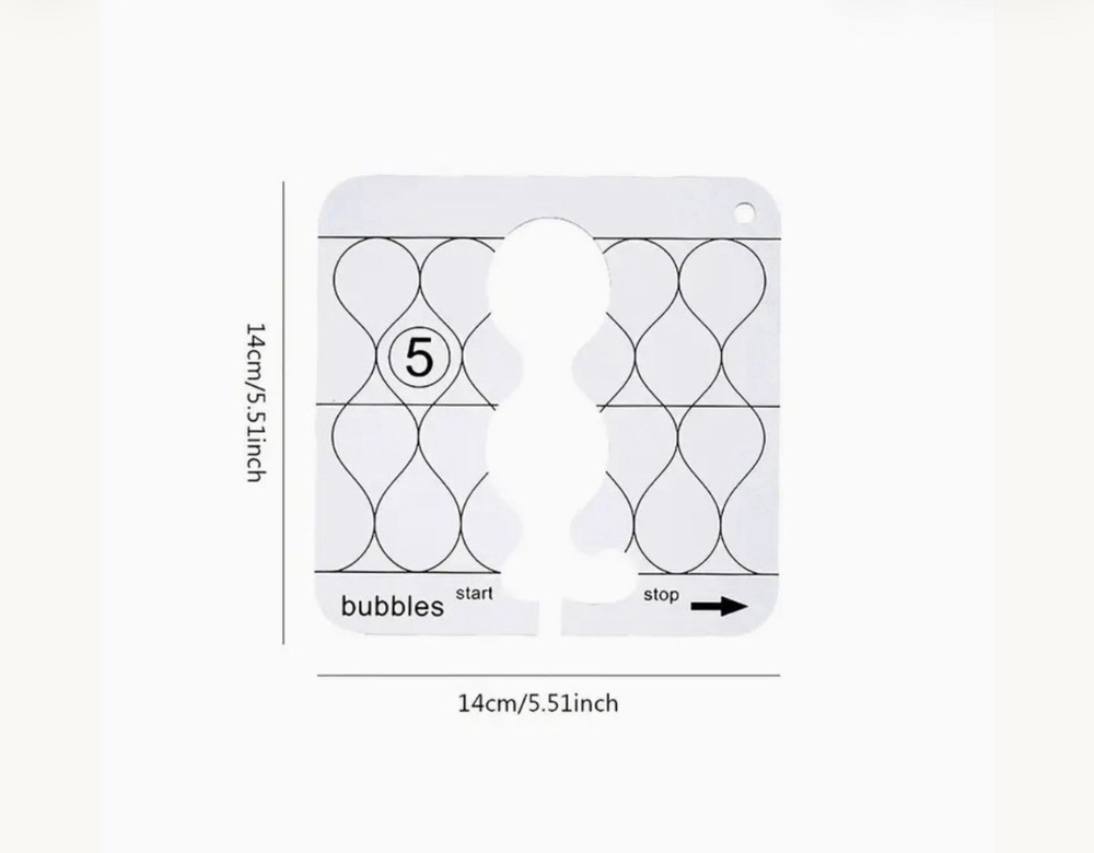 11 Pc Acrylic Quilting Template Ruler DIY sewing Patchwork Kit
