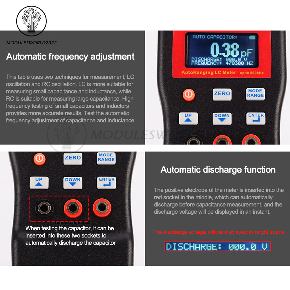 MLC500 Auto Range LCR Capacitance Inductance Meter Digital Capacitance Tester