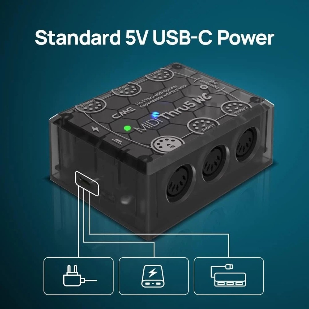MIDI Thru5 - Optocoupler Technology for Error-Free Sync