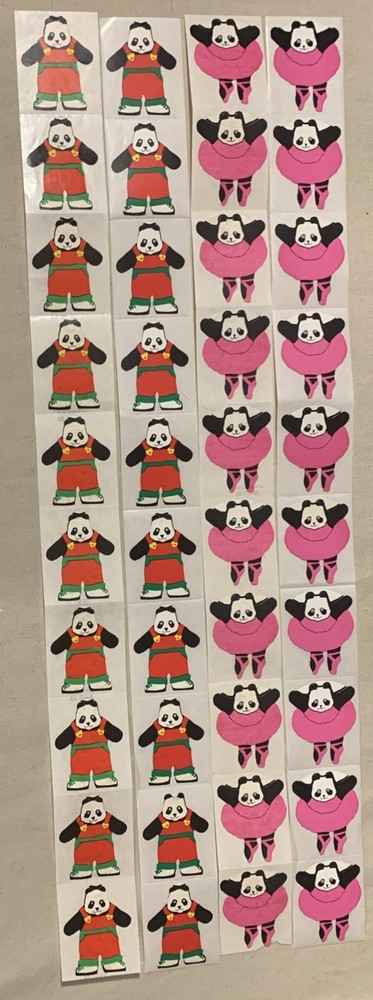 whimsical wares panda bear stickers