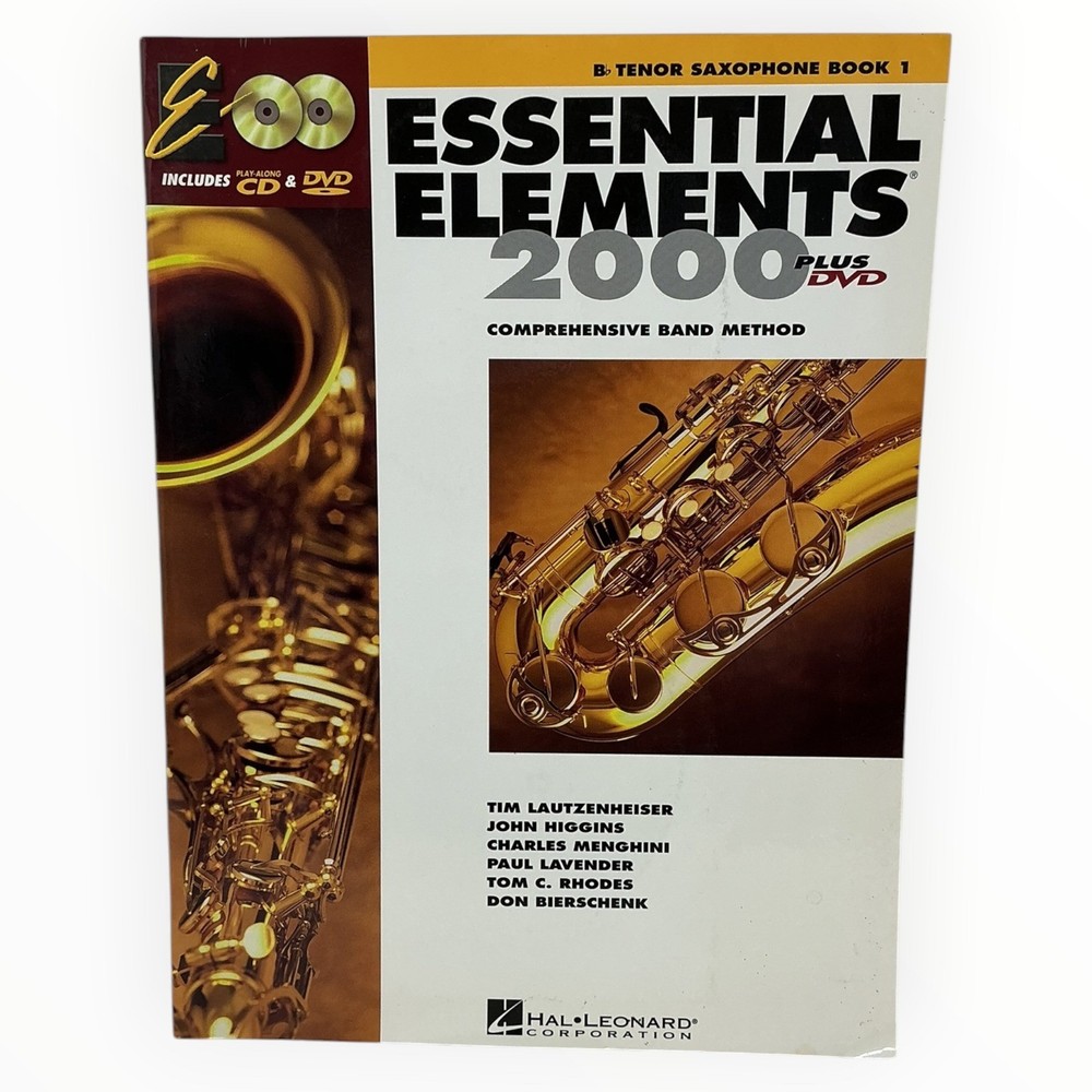 Essential Elements 2000 Plus DVD CD Tenor Saxophone Book 1 Hal Leonard 2004