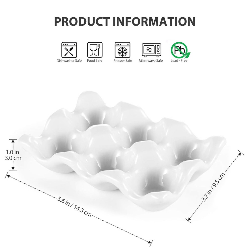 Cup Egg Tray Holder (White) White