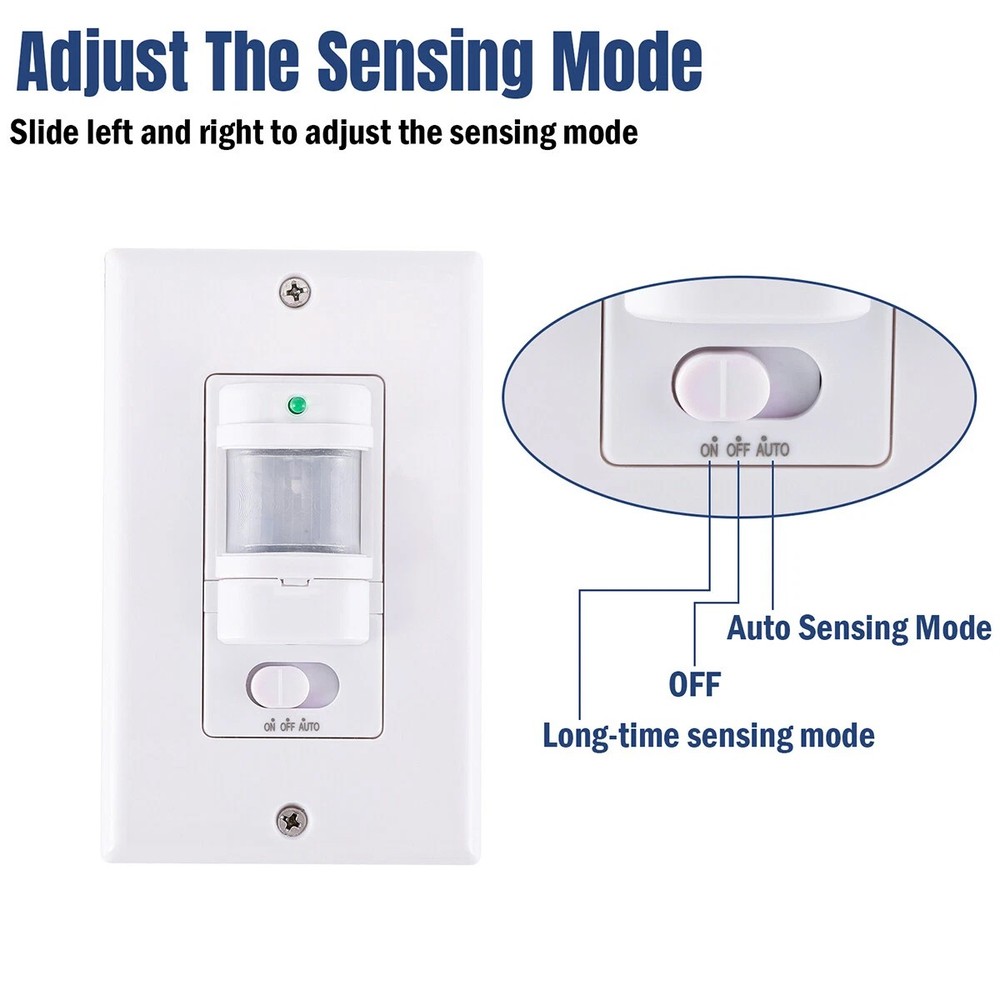 1Pack Automatic PIR Occupancy Motion Sensor Light Switch Auto On/Off Infrared US