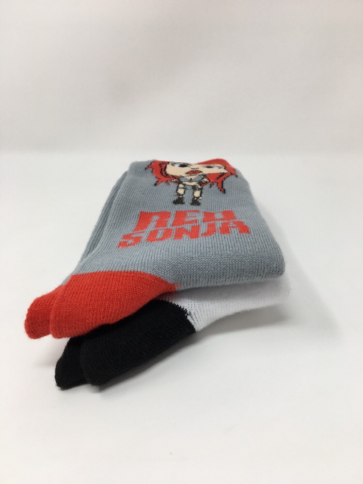 2 Pair Red Sonja New Tags Socks Comics