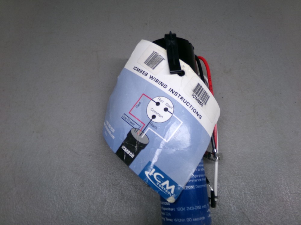 ICM CONTROLS ICM858 SOLID START RELAY OVERLOAD CAPACITOR