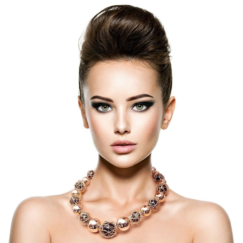 Metal Wrapped Necklace Set