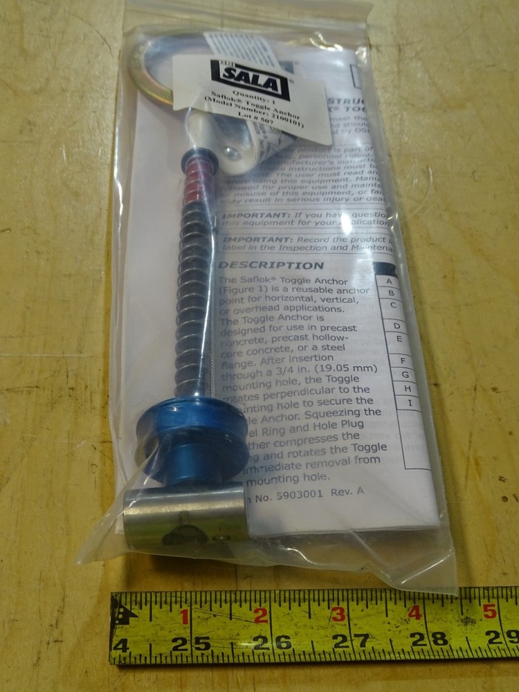 DBI SALA Saflok Toggle Anchor , 2100101