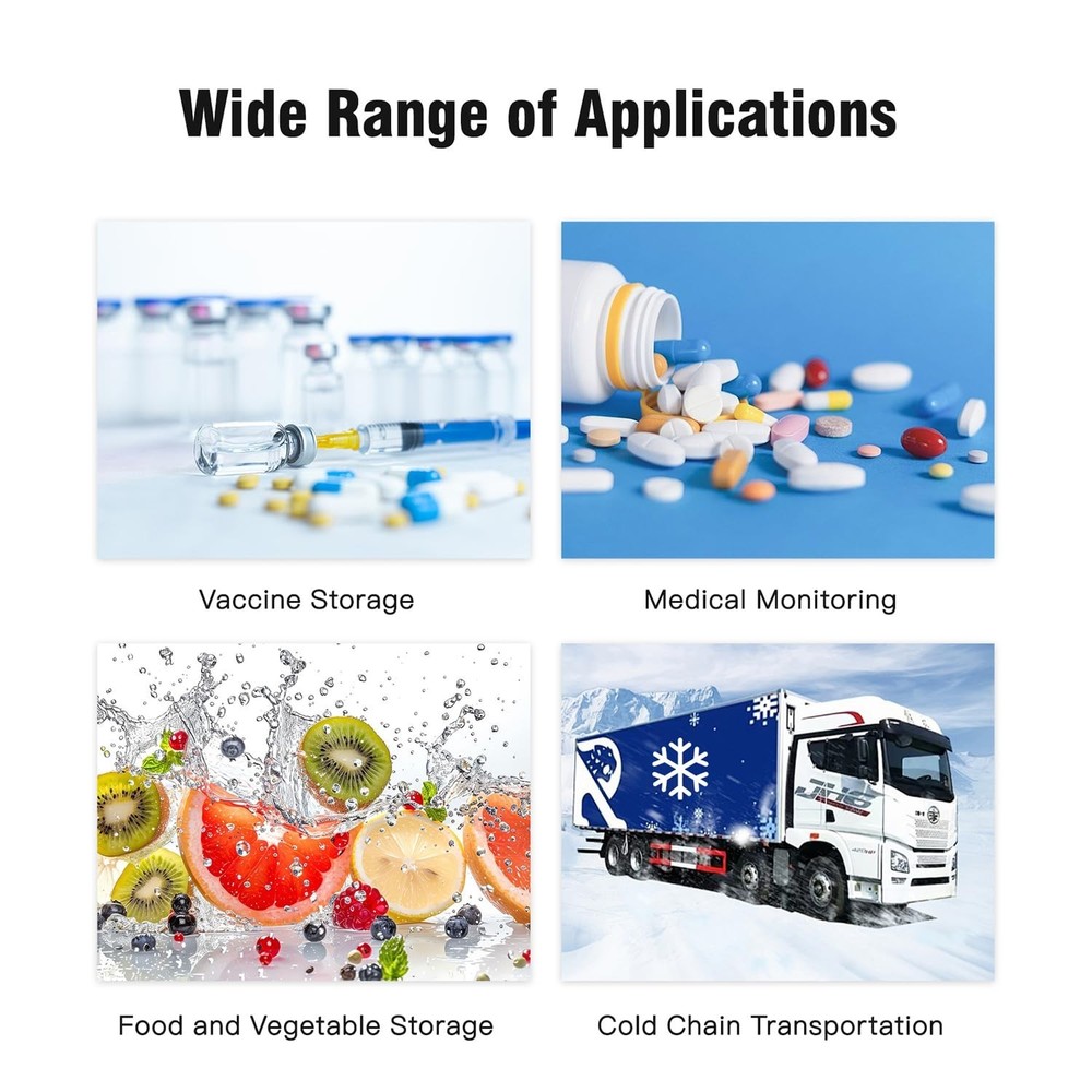 Freshliance 1pack Temperature Data Logger USB Disposable Temperature Recorder...