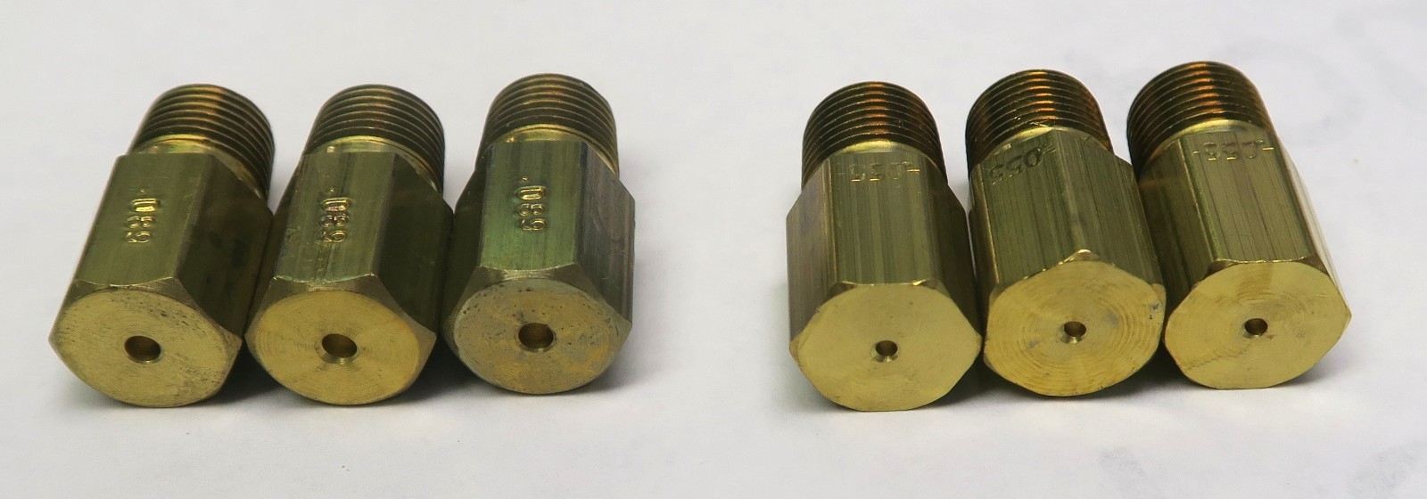 Brass Flare Union Connector Male Coupler (3) .055 & (3) .089 HVAC Fittings Lot