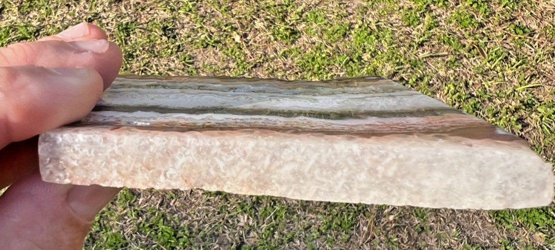 Mexican Crazy Lace Agate Slabs - 309g - 272g