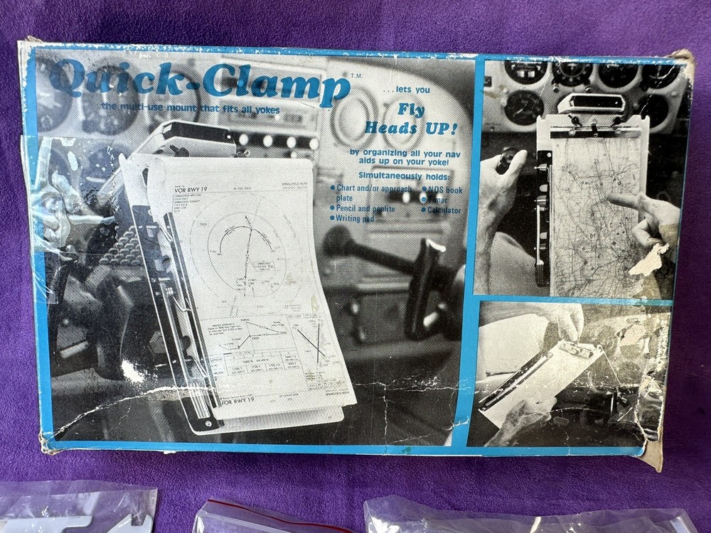 New Quick Clamp Yoke Workstation Mount System with Clipboard, Flashlight