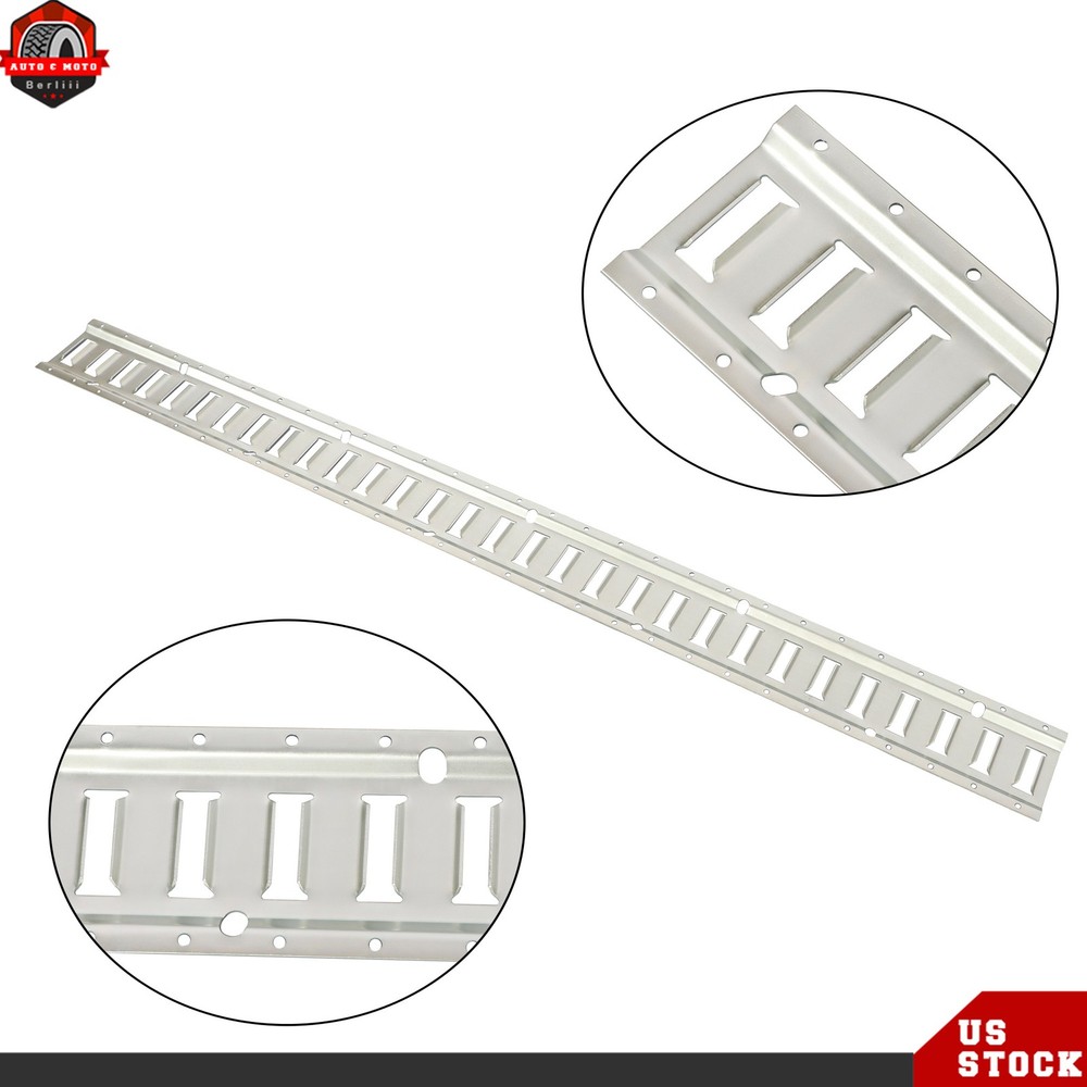 Carbon Steel 4pc Durable E Track Tie Down Rail Kit Silver Galvanized Replacement